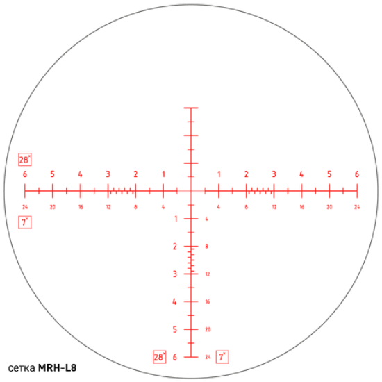 Оптический прицел Dedal DH 7-28x56 (сетка MRH-L8)